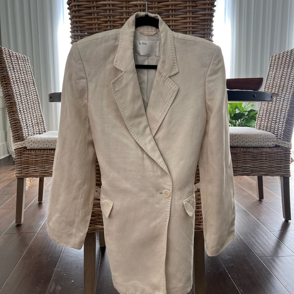 Aritzia - le fou Wilfred - Linen Suit Jacket - sz S - small - Picture 4 of 7